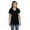 BLACK, variant on Womens Nano-T V-Neck T-Shirt S04V (3 PACK)