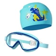 thumbnail image 4 of Gorro de natación para niños Gafas de natación Gafas de natación Gorro de silicona Gafas de natación para Azul, 4 of 9