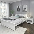 thumbnail image 5 of Plank+Beam Queen Bed Frame with Slatted Headboard, Classic Solid Wood Adults Platform Bed, 5 of 5