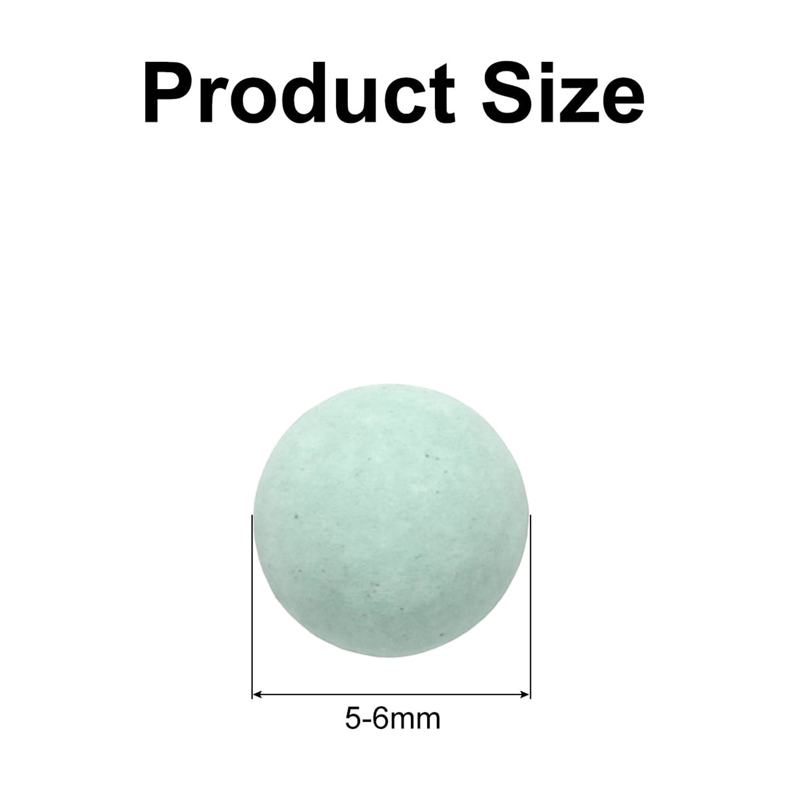 Unique Bargains 3Pcs Replacement Shower Head Bead for Filter 5-6mm Green