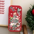 thumbnail image 6 of Compatible with iPhone Case,Cute 3D Merry Christmas Pattern [Compatible with Wireless Charging] Camera Lens Protection Soft Shockproof Cover Phone Case (Green,iPhone 13), 6 of 6