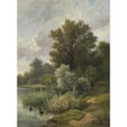 thumbnail image 2 of Leopold Munsch 11x14 Black Ornate Wood Framed Double Matted Museum Art Print Titled: Talkative, 2 of 5