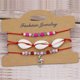 thumbnail image 4 of Qarigey 3 piezas de pulseras con cuentas, conjunto de joyería de muñeca étnica ajustable para mujer, accesorios populares elegantes, cadena de mano Ropa, zapatos y accesorios Miscelánea Qarigey AP010282-00, 4 of 6