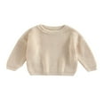 thumbnail image 1 of Chandails à Col pour Bébé Manches Longues Pulls Tricotés Amples, 1 of 6