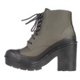 thumbnail image 3 of Womens Hunter Original Block Heel Lace Up Rainboots - Swamp Green/Black, 3 of 6