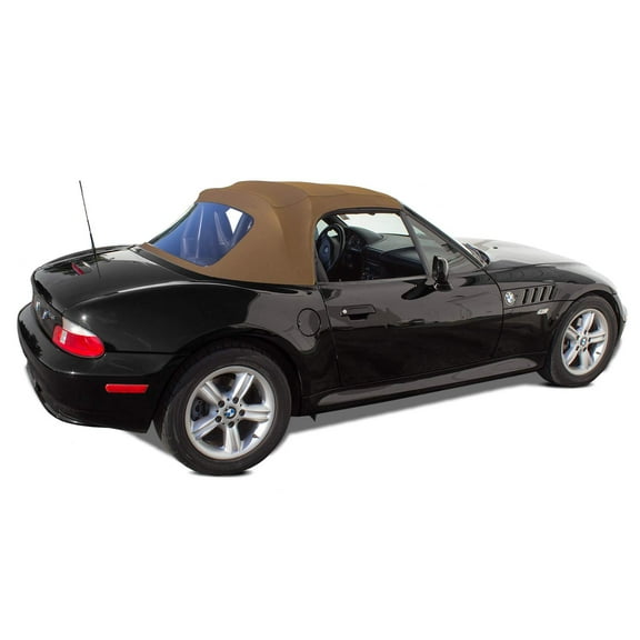 Sierra Auto Tops Convertible Top Replacement for BMW 1996-2002 Z3, Twill Grain Vinyl, Saddle, Plastic Window
