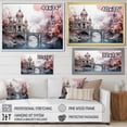 thumbnail image 4 of Designart "Pink Bridge captivate Crossing I" Architecture Floater Framed Wall Decor, 4 of 7