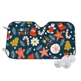 thumbnail image 2 of Picia Holiday Christmas Cookies Curved Windshield Sunshade Accordion Folding Style Auto Shade for Car Truck SUV Van Blocks UV Ray Sun Visor Protector -, 2 of 7