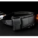 thumbnail image 2 of Bolso cuero p/hombres, mochila hombro cruzada pecho, impermeable agua (negro, mediano), 2 of 3