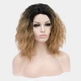 thumbnail image 4 of Unique Bargains Human Hair Wigs for Women Lady Curly Wig Cap Fluffy Curly Wavy Light Gray, 4 of 6