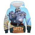 thumbnail image 5 of Nueva ropa para niños, sudadera con capucha con estampado de dibujos animados de Grizzy y los Lemmings, sudaderas con capucha de otoño para niños y niñas, jersey de manga larga, tops casuales con capu, 5 of 5