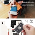 thumbnail image 3 of Case for Samsung Galaxy S22 Ultra (Not S22) with Card Holder, Minimalist Luxury PU Leather Magnetic Closure Kickstand Slim Hard Protective Case Cover for Samsung Galaxy S22 Ultra White-, 3 of 18