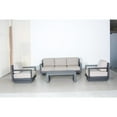 thumbnail image 2 of Paris 4-PC Sofa Set Gray Aluminum Frame in Taupe Cushion, 2 of 4