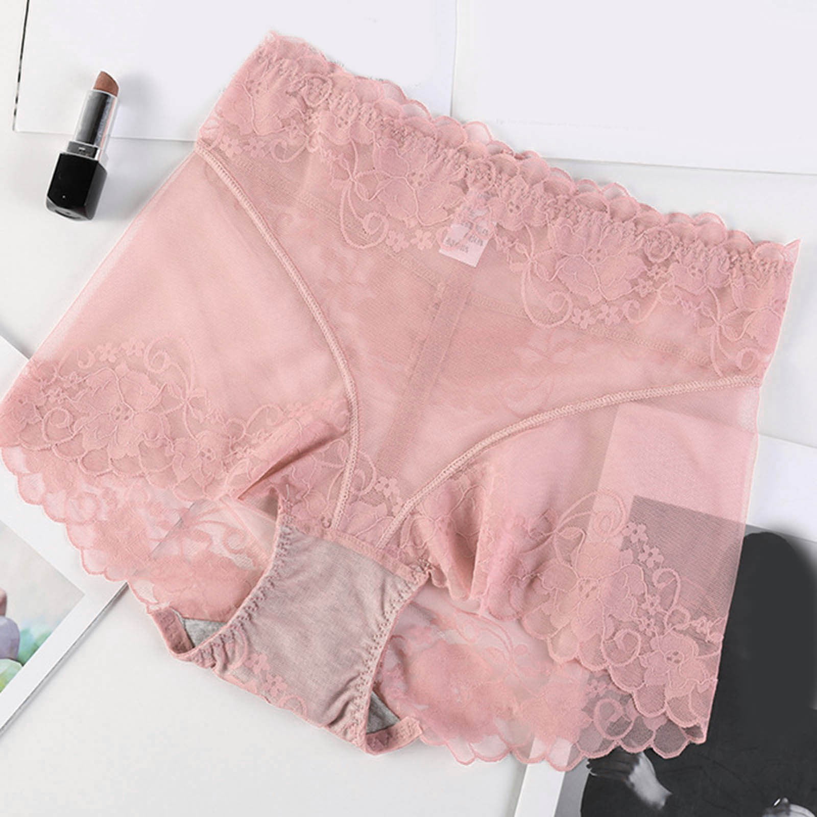 Aayomet Women Panties Lace Women G String Lace Thongs T Back Panties Thong  Female Underwear Fashion Letter Panty Girls Underwear,Pink L 