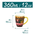 thumbnail image 3 of vancasso Ceramic Coffee Mug Set of 6, 12 oz Coffee Cup, Porcelain Tea Cups, Series LUMI, 3 of 10