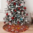 thumbnail image 5 of Yiaed Autumn Forest3 Print Christmas Tree Skirt , Tree SkirtsTree Mat for Christmas Winter Holiday Indoor Decorations-36", 5 of 7