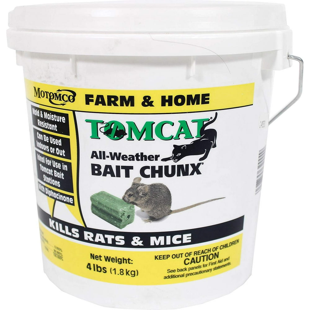 Tomcat All Weather Bait Chunx, 4 Lb, Tougher than a barnyard cat for