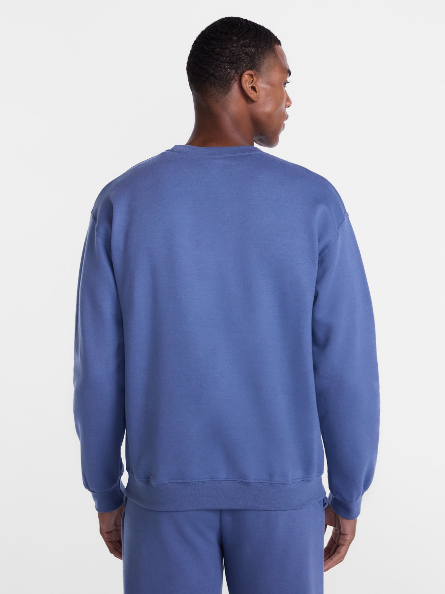 Athletic Works Men's Fleece Crewneck Sweatshirt, Sizes XS-4XLT