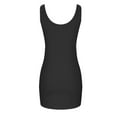 thumbnail image 5 of Wedding Guest Dresses for Women,Clearance Casual Fashion Solid Sleeveless Round Neck Ladies Vest Dress, 5 of 5