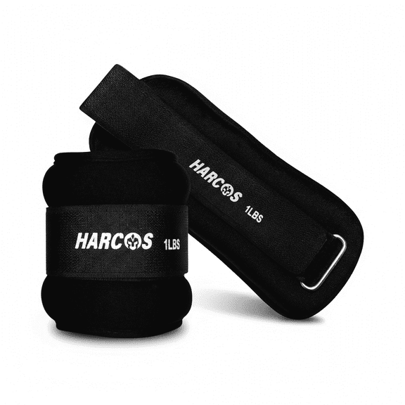 Harcos Adjustable Neoprene Ankle & Wrist Weights | Wearable Weights for Women & Men, Bala Bangles Alternative | Arm, Leg, Foot & R