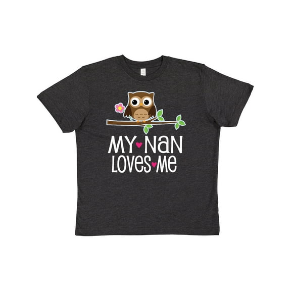 Inktastic My Nan Loves Me Owl Youth T-Shirt
