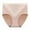 Beige, variant on Women's High Waist Underwear Soft Brief Panties Regular and Plus Size
