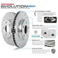 thumbnail image 4 of Power Stop Brake Kit K5873 1-Click Brake Kit; Evolution Sport Carbon Fiber Ceramic Brake Pads; Silver Zinc Plated Cross-Drilled And Slotted Rotor; With Rotor/Brake Pad/Hardware, 4 of 4