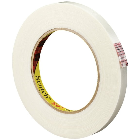 Scotch Filament Tape, Polypropylene, Clear, PK72 897