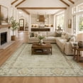 thumbnail image 6 of KAROSA 5'x8' Vintage Machina Washable Area Rug, Soft Low Pile Rug with Non-Slip TPR Backing,Khaki, 6 of 7