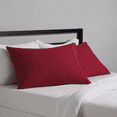 thumbnail image 4 of Splendid Udyog Queen Size Pillow Cases Set of 4 - Solid Burgundy Queen Pillowcase 4 Pack with Envelope Closure, Soft Brushed Microfiber Bed Pillow Case Cover, 20x30 inches, 4 of 5