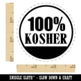 thumbnail image 2 of Kosher Food Label Self-Inking Rubber Stamp Ink Stamper - Red Ink - Small 3/4 Inch, 2 of 7
