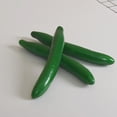 thumbnail image 2 of Raindrops 6 pcs  Simulation Cucumber Models Fake Cucumber Foams Cucumber Faux Vegetable Props, 2 of 8