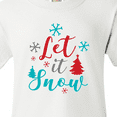 thumbnail image 4 of Inktastic Let It Snow, Snowflakes, Christmas - Red Blue Gray Youth T-Shirt, 4 of 5