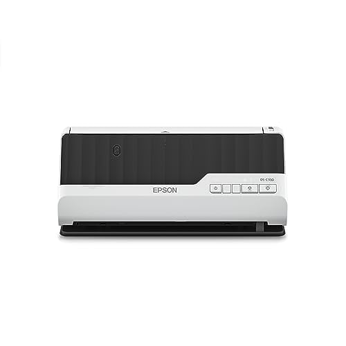 Escáner de documentos compacto de escritorio Epson DS-C330 Duplex con alimentador automático de documentos (ADF)
