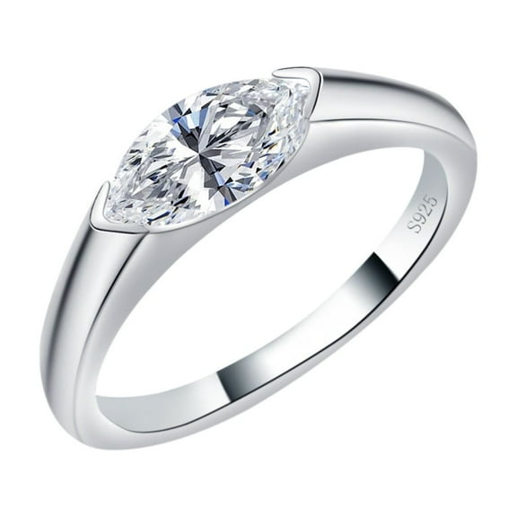 1CT Moissanite Wedding Bands for Women 18K Gold Plated S925 Sterling Silver Diamond Rings D Color VVS1 Moissanite Rings Engagement Rings with Certificate