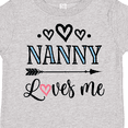 thumbnail image 4 of Inktastic Nanny Loves Me Grandchild Girls Toddler T-Shirt, 4 of 5