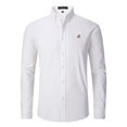 thumbnail image 2 of RUTAYY Men's Shirts Long Sleeve Formal Casual Business Comfortable Breathable Turndown Collar Button Down Vacation Travel Blouse, 2 of 4