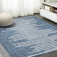 thumbnail image 4 of JONATHAN Y SANTA MONICA 8 x 10 Area Rug, Zolak Berber Stripe Geometric - Blue/Ivory, SMB124C-8, 4 of 7