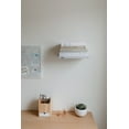 thumbnail image 2 of Umbra Conceal Large Floating Metal Wall Shelves, Set of 3 Silver, 2 of 13
