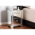 thumbnail image 1 of Baxton Studio RS2936 Mina Modern & Contemporary Hollywood Regency Glamour Style Mirrored Three Drawer Nightstand Bedside Table, 1 of 3