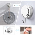 thumbnail image 3 of JHIJHOO Suction Cup Hooks 2 Packs Waterproof Removable Heavy Duty Vacuum Suction Cup Hooks Locking Window Glass Kitchen Hooks, 3 of 7