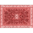 thumbnail image 1 of Ahgly Company Machine Washable Indoor Rectangle Abstract Red Modern Area Rugs, 7' x 9', 1 of 4