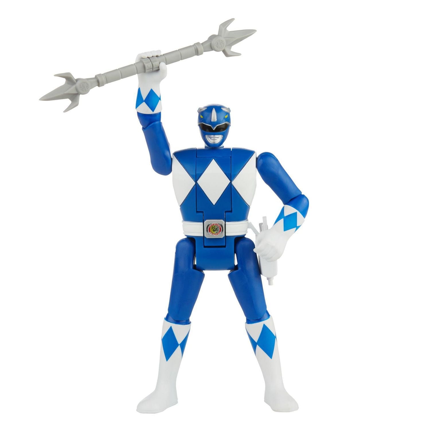 Power Rangers Retro-Morphin Blue Ranger Billy Fliphead Action Figure Inspired by Classic Mighty Morphin Toy for Kids Ages 4 and Up