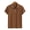 Brown, variant on Mens Button Down Shirt Short Sleeve Casual Stylish Shirts Jacquard Weave Textured Summer Beach Wedding Shirt