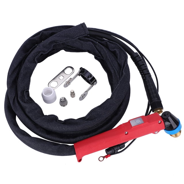Máquina cortadora de plasma con inversor, cable de 4 metros y 13 pies, antorcha de corte P80 de 80 A