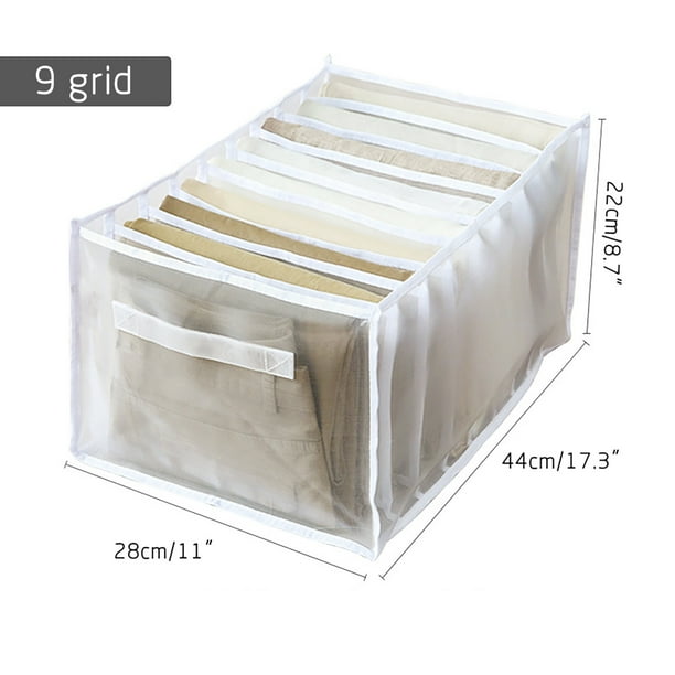 Agiferg Underwear Storage Box With Compartments Socks Bra Underpants Organizer Drawers White