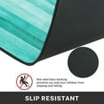 thumbnail image 4 of Turquoise Kitchen Rugs and Mats Non Skid Washable Set of 2, Teal Green Wood Stripe Kitchen Runner Rug, Modern Simple Abstract Under Sink Mats for Kitchen Floor Decor, 4 of 6