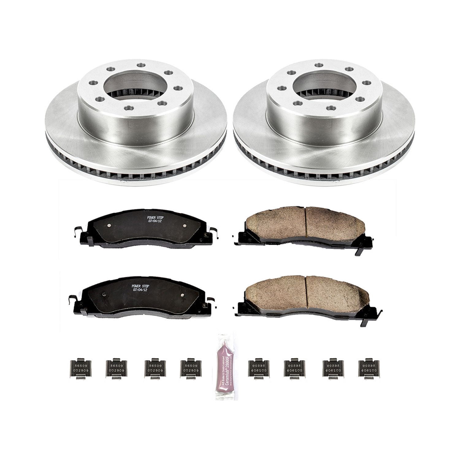 PowerStop Front Stock Replacement Brake Pad and Rotor Kit Fits: DODGE Select Models KOE5411
