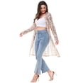 thumbnail image 2 of Women's Sparkly Sequin Cardigan Long Sleeve Open Front Glitter Kimono, 2 of 7