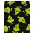thumbnail image 7 of Dr. Seuss Grinch Boxers Slim Fit Sleep Shorts Naughty or Nice Black, 7 of 7